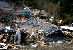 2011年３月11日の東北地方太平洋沖地震で壊滅的な被害を受けた東北地方