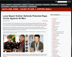グルカ兵のヒーロー登場？ 「Lone Nepali Soldier Defends Potential Rape Victim Against 40 Men」（Logic-Cool News）