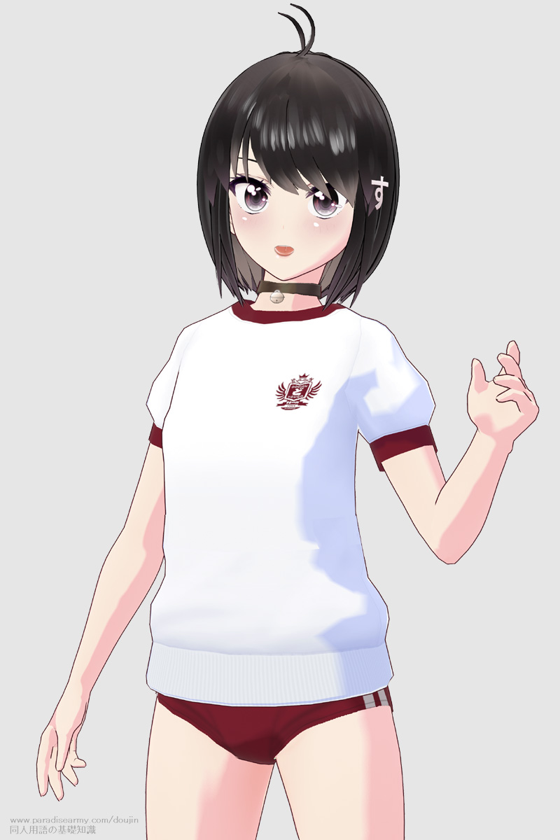 女子用体操着のブルマー仕様 （同人する子）